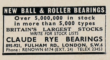 Claude Rye Bearings - Graces Guide