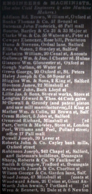 1841 Pigot and Slater's Directory of Manchester - Graces Guide