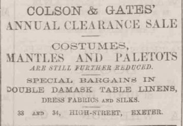 Colson's of Exeter - Graces Guide