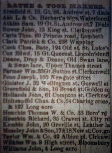 1851 Post Office London Directory - Graces Guide