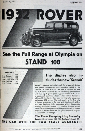 Rover: Scarab - Graces Guide