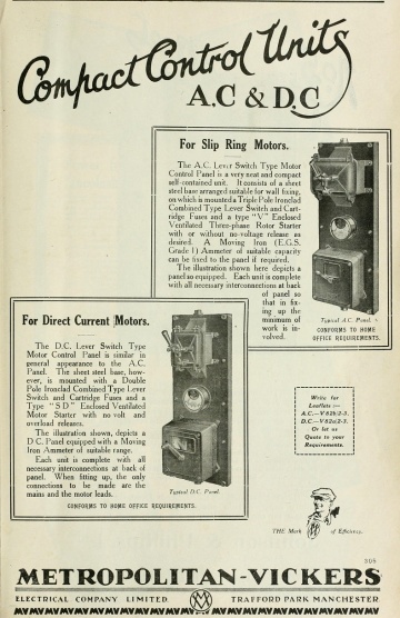 MetropolitanVickers Graces Guide