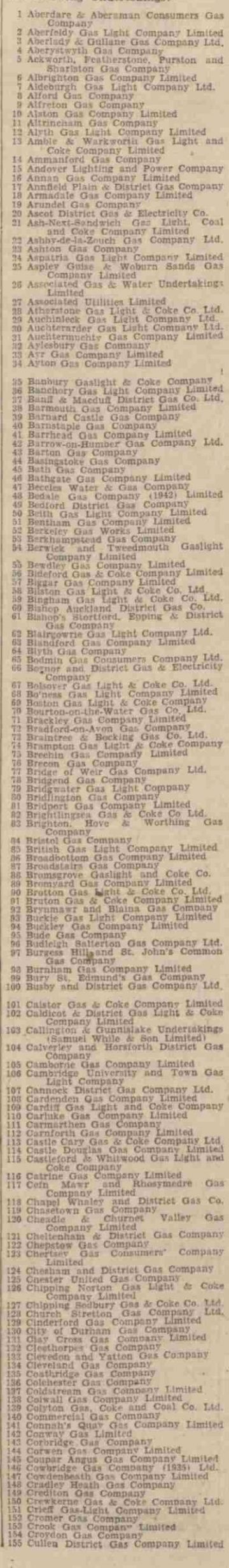 1948 Gas Act - Graces Guide