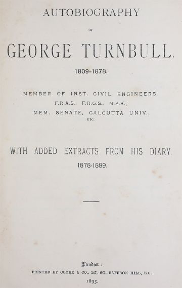 George Turnbull (1809-1889): Autobiography - Graces Guide
