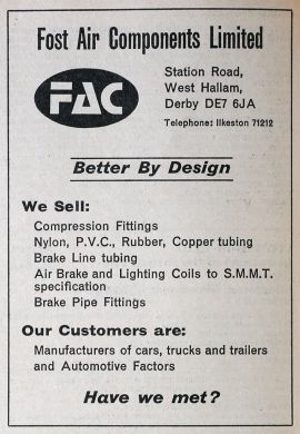 Fost Air Components - Graces Guide
