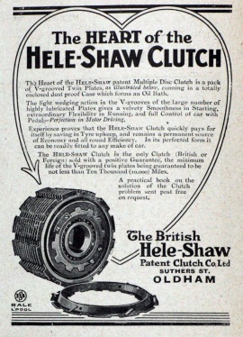 British Hele-Shaw Patent Clutch Co - Graces Guide