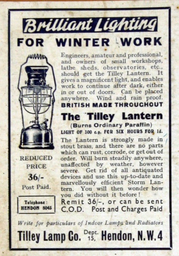 Tilley Lamp Co - Graces Guide