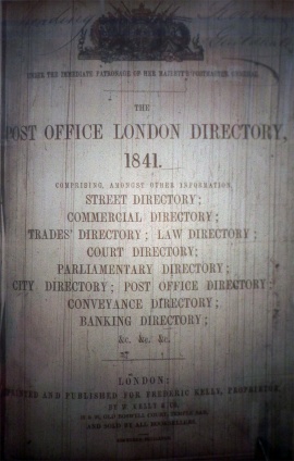 1841 Post Office London Directory - Graces Guide