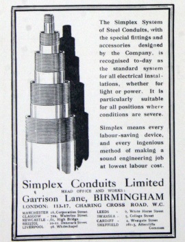 Simplex Conduits - Graces Guide