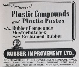 Rubber Improvement - Graces Guide